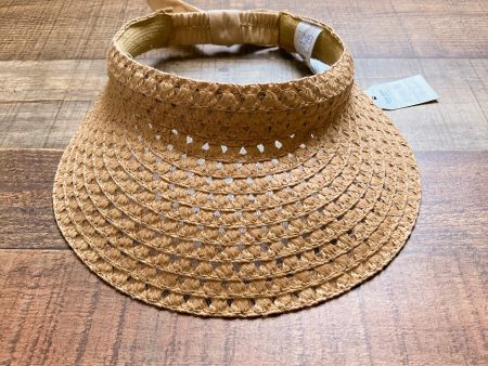 Time and True Tan Straw Visor Hat NWT Online Sale