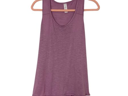 Marika Lavender Racerback with Back Pleat Tank- Size M Online Hot Sale