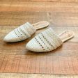 Sam Edelman White Leather Braided Mules- Size 8.5 Online now