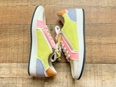 Dolce Vita Yellow Pink Orange Blue Sneakers- Size 7 Online now