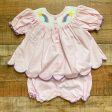 Poppy Kids Co. “Rosie” Smocked Unicorn and Rainbow Dress with Matching Bloomers- Size 2T (see notes) Online now