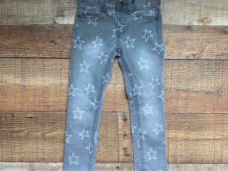 Cat & Jack Grey with White Stars Denim Pants- Size 4T Discount