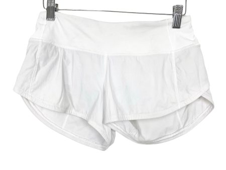 Lululemon White Speed Shorts- Size 2 (see notes) For Cheap