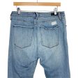 Abercrombie & Fitch Simone High Rise Ankle Light Wash Distressed Denim Jeans- Size 32 14R (Inseam 24 ) Hot on Sale