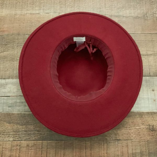 Hinge Red Wool Hat- One Size Cheap