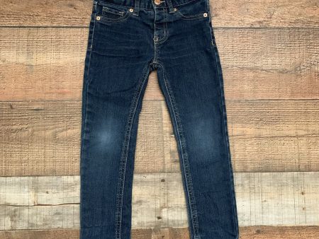 Cat & Jack Girl s Dark Wash Adjustable Waist Skinny Jeans- Size 4T Supply