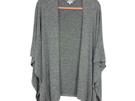 The Dainty Darling Grey Heathered Short Sleeve Cardigan- Size S Online