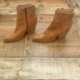 ARider Girl Brown Leather Booties- Size 7 (see notes) Hot on Sale