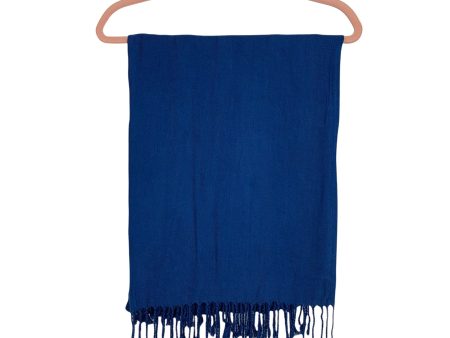 No Brand Royal Blue Scarf Online Hot Sale