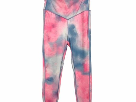 Wavvy Pink Blue Tie Dye Leggings- Size L (Inseam 24  - We Have Matching Top!) on Sale