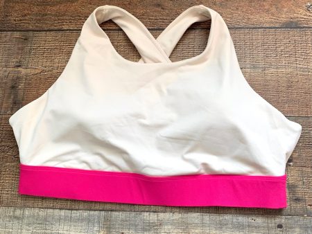 Fabletics Nude Magenta Padded Racerback Bra- Size 1X Online