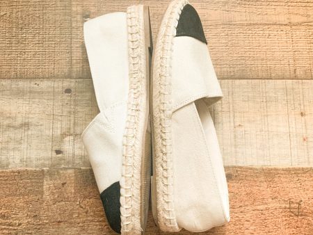 A New Day Cream and Black Espadrilles- Size 7.5 on Sale