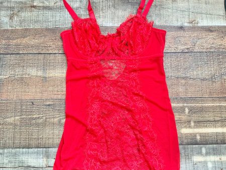 Fig Leaves Red Lace Lingerie- Size 38D Supply