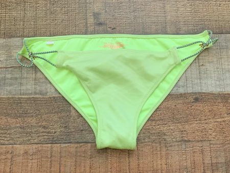 Victoria s Secret Neon Yellow Swim Bottoms- Size M Sale