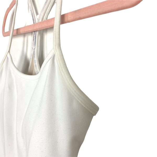 Lululemon White Built In Bra Workout Tank- Size 6 (see notes) Online