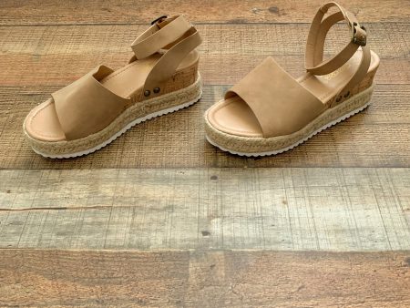 DbDk Fashion Camel Espadrilles- Size 8 Online now