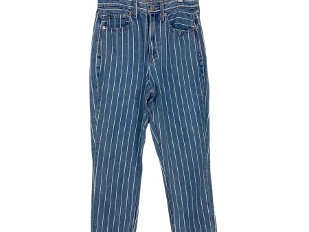 American Eagle Outfitters Stripe Mom Jean- Size 00 Short (Inseam 24 ) For Discount