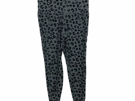 Livi Grey Animal Print Side Pocket High Waisted Crop Leggings- Size 14 16 (Inseam 22 ) Online Hot Sale