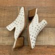 ARider Girl White Studded Heeled Mules- Size 8 For Cheap