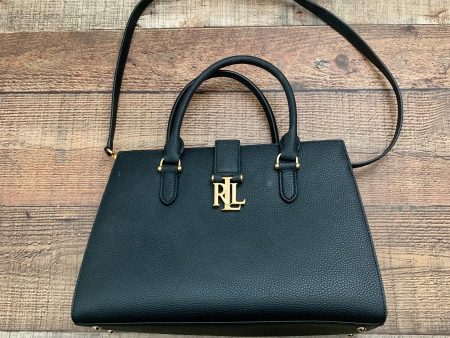 Lauren Ralph Lauren Vintage Black Leather Handbag (LIKE NEW CONDITION) Discount