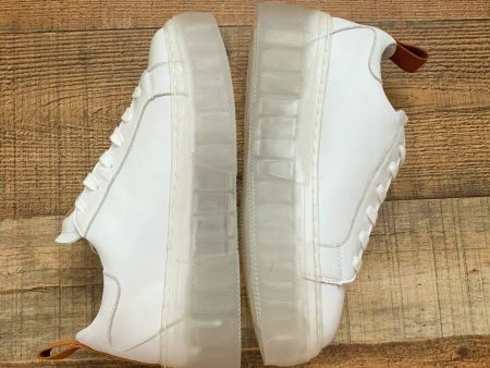 42 Gold White Platform Sneaker- Size 7 37.5 (Like New Condition!) For Discount