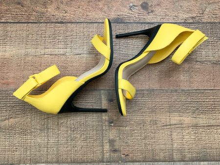 Forever21 Yellow Strappy Stiletto Heels- Size 7.5 (see notes) Online