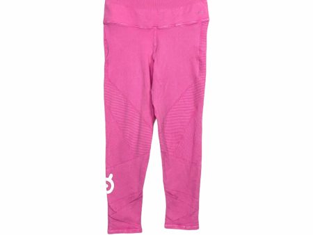 NUX Pink High Waisted Crop Leggings- Size L (Inseam 22 ) Fashion