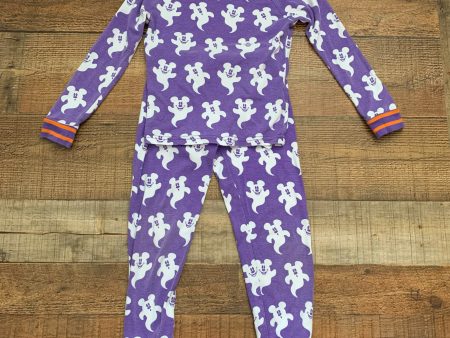 Disney Purple Mickey Ghost Pajama Set- Size 6 Sale