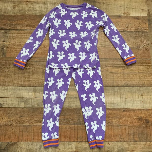 Disney Purple Mickey Ghost Pajama Set- Size 6 Sale