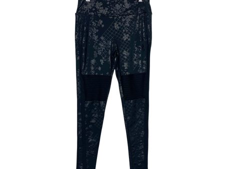 Peony & Me Black Floral Front Side Vent Leggings- Size S (Inseam 26.5”) Online Sale