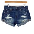 American Eagle Outfitters Tomgirl Shortie Dark Wash Denim Shorts- Size 00 Fashion