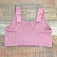 Cacique Pink Ribbed Bralette- Size 14 16 Discount