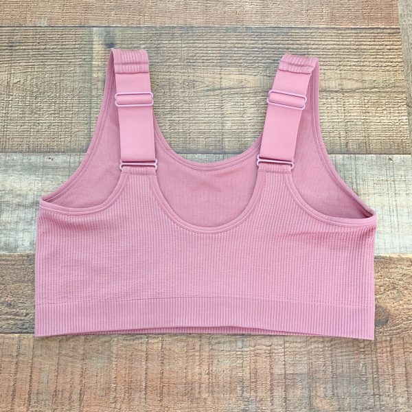 Cacique Pink Ribbed Bralette- Size 14 16 Discount