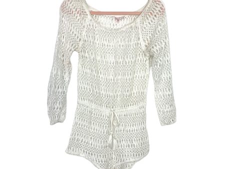 Victoria’s Secret White Open Knit Romper- Size S (See Notes) For Sale