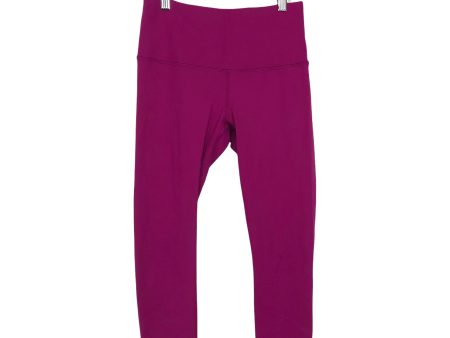 90 Degrees By Reflex Fuscia Capri Leggings- Size S (Inseam 22 ) Sale