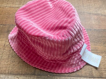 Dippin Daisy Pink Ribbed Velvet Bucket Hat NWT For Cheap