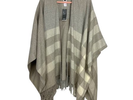 Eileen Fisher Undyed Alpaca Blanket Plaid Poncho NWT- One Size Online