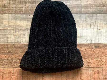 No Brand Black Chenille Beanie NWOT Sale