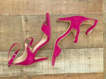 Antonio Melani Magenta Open Toe Heels- Size 6.5 Discount