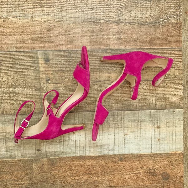 Antonio Melani Magenta Open Toe Heels- Size 6.5 Discount