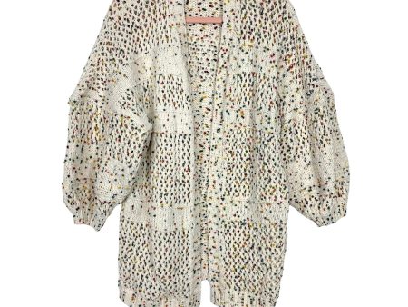 Amaryllis x Ashlee Nichols Cream Cozy Confetti Cardigan- Size M Supply