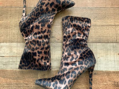 Anne Michelle  Animal Print Slouchy Point Toe Boots- Size 7.5 Discount