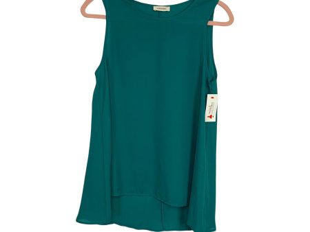 Adrienne Green Semi Sheer Tank NWT- Size S For Sale